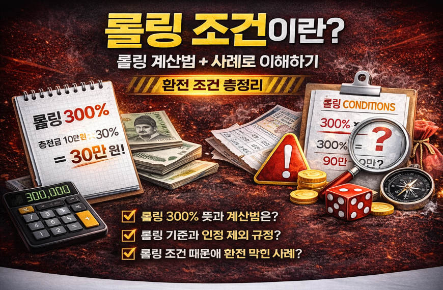 롤링 조건이란?