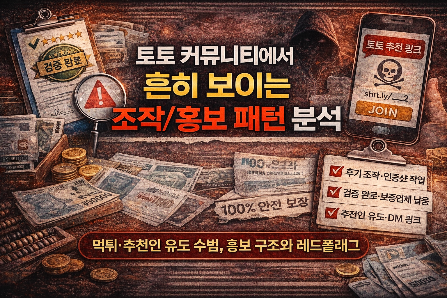 토토 커뮤니티에서 흔히 보이는 조작/홍보 패턴 분석