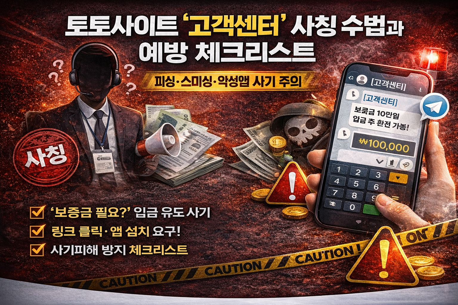 토토사이트 ‘고객센터’ 사칭 수법과 예방 체크리스트