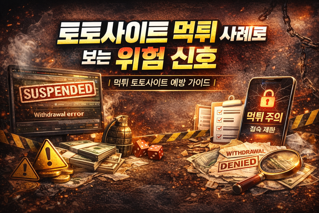 토토사이트 먹튀 사례로 보는 위험 신호
