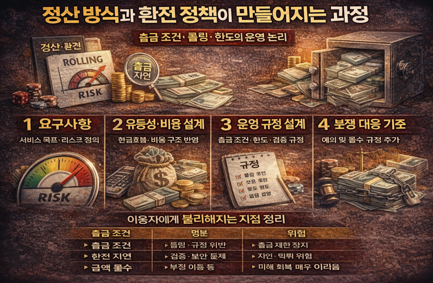 정산 방식과 환전 정책이 만들어지는 과정