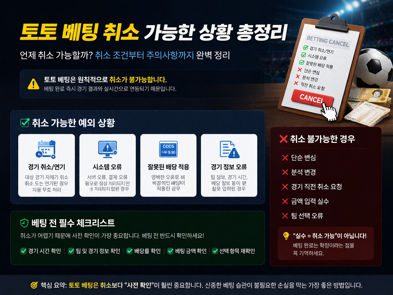 토토 베팅 취소 가능한 상황 총정리