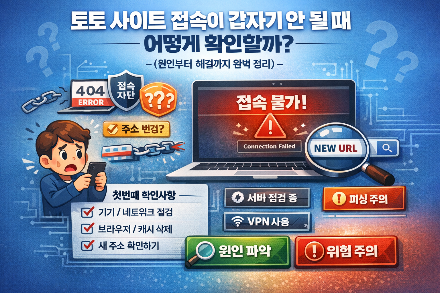 토토 사이트 접속이 갑자기 안 될 때 어떻게 확인할까? (원인부터 해결까지 완벽 정리)