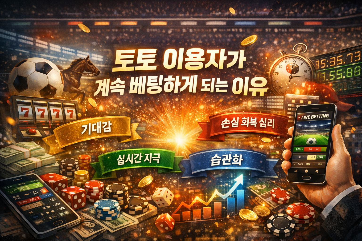 토토 이용자가 계속 베팅하게 되는 이유