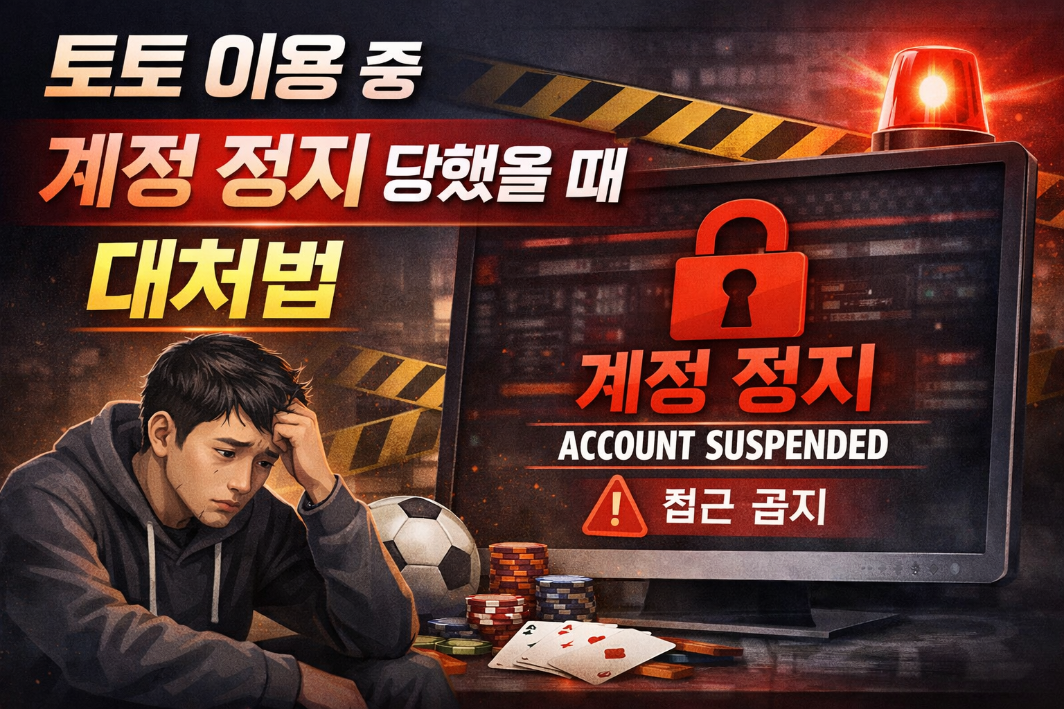 토토 이용 중 계정 정지 당했을 때 대처법