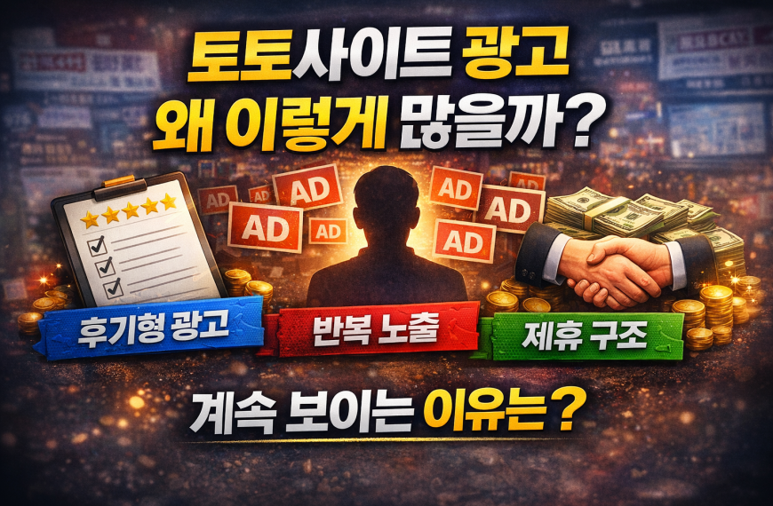 토토사이트 광고가 많은 이유를 설명하는 대표 이미지