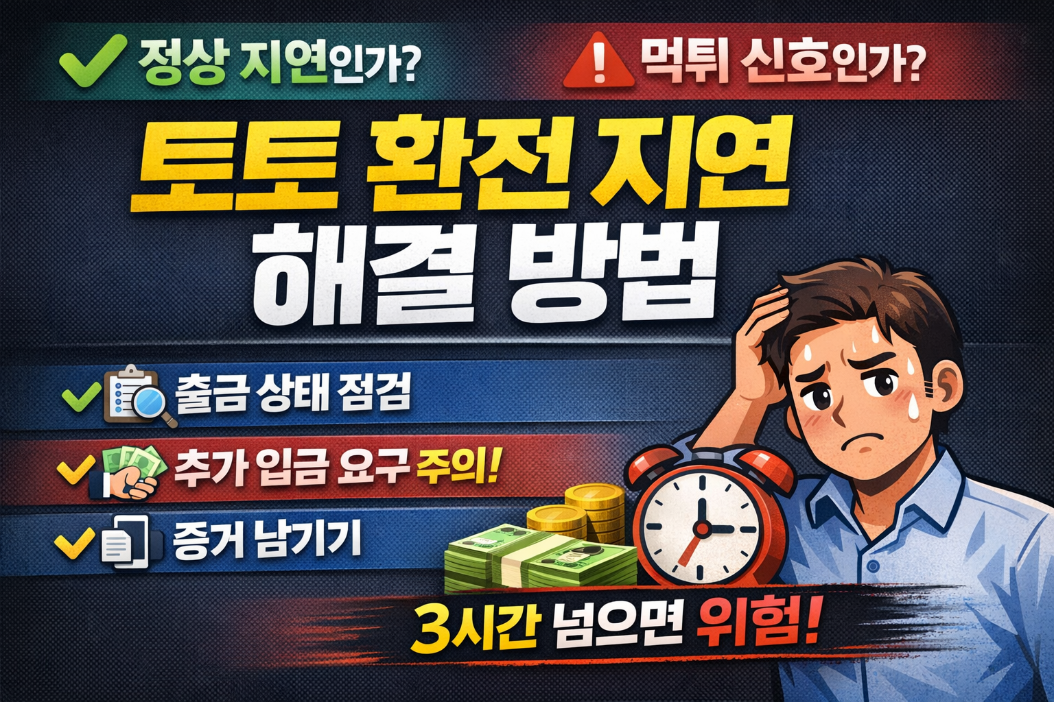 토토 환전 지연 해결 방법 대표이미지