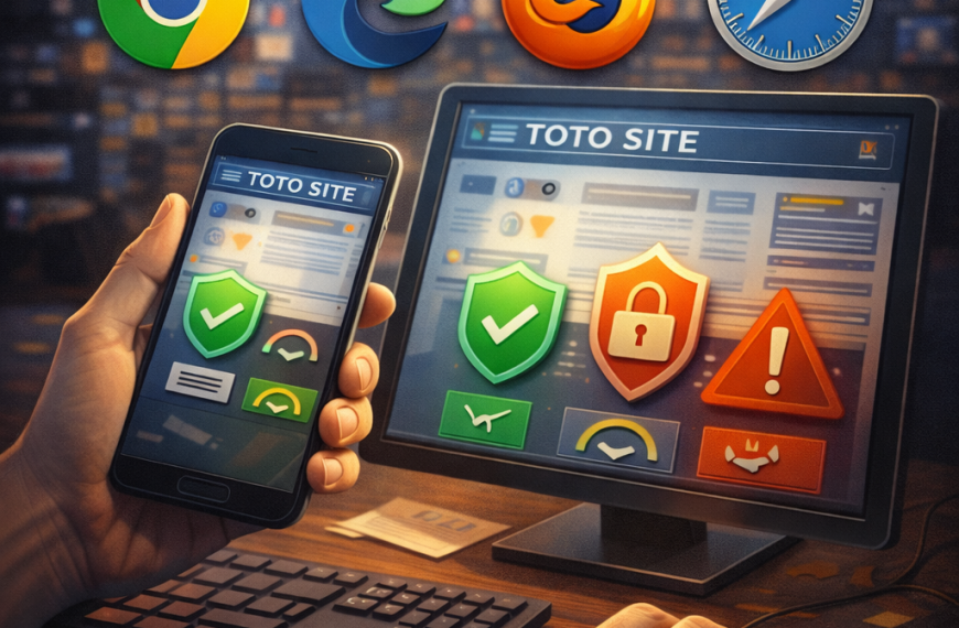 토토 사이트 이용 시 브라우저 선택 중요성을 표현한 대표 이미지